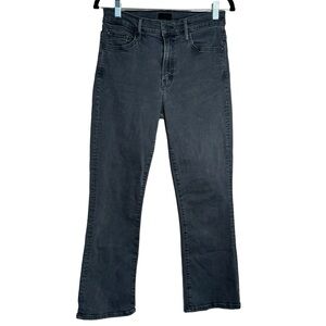 Mother The Insider Crop in Dancing In The Dark 29 Jeans Black Gray